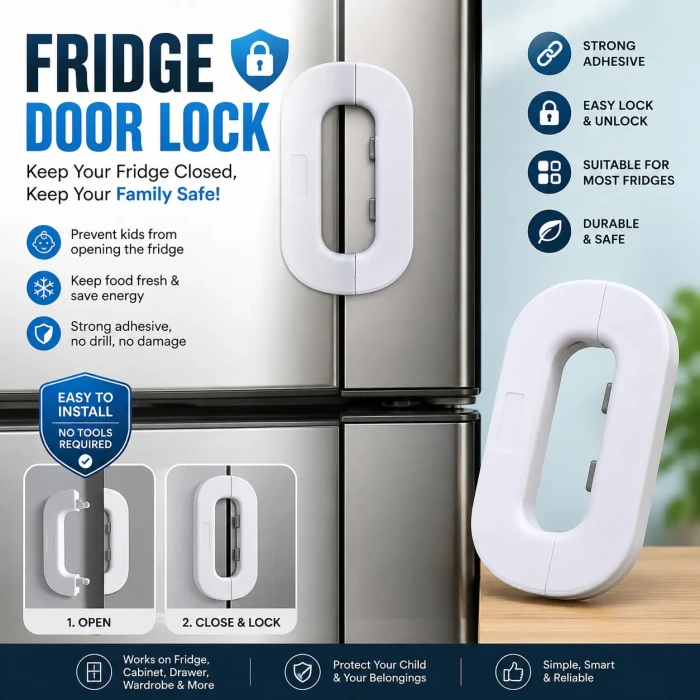 Premium Fridge Door Safety Lock
