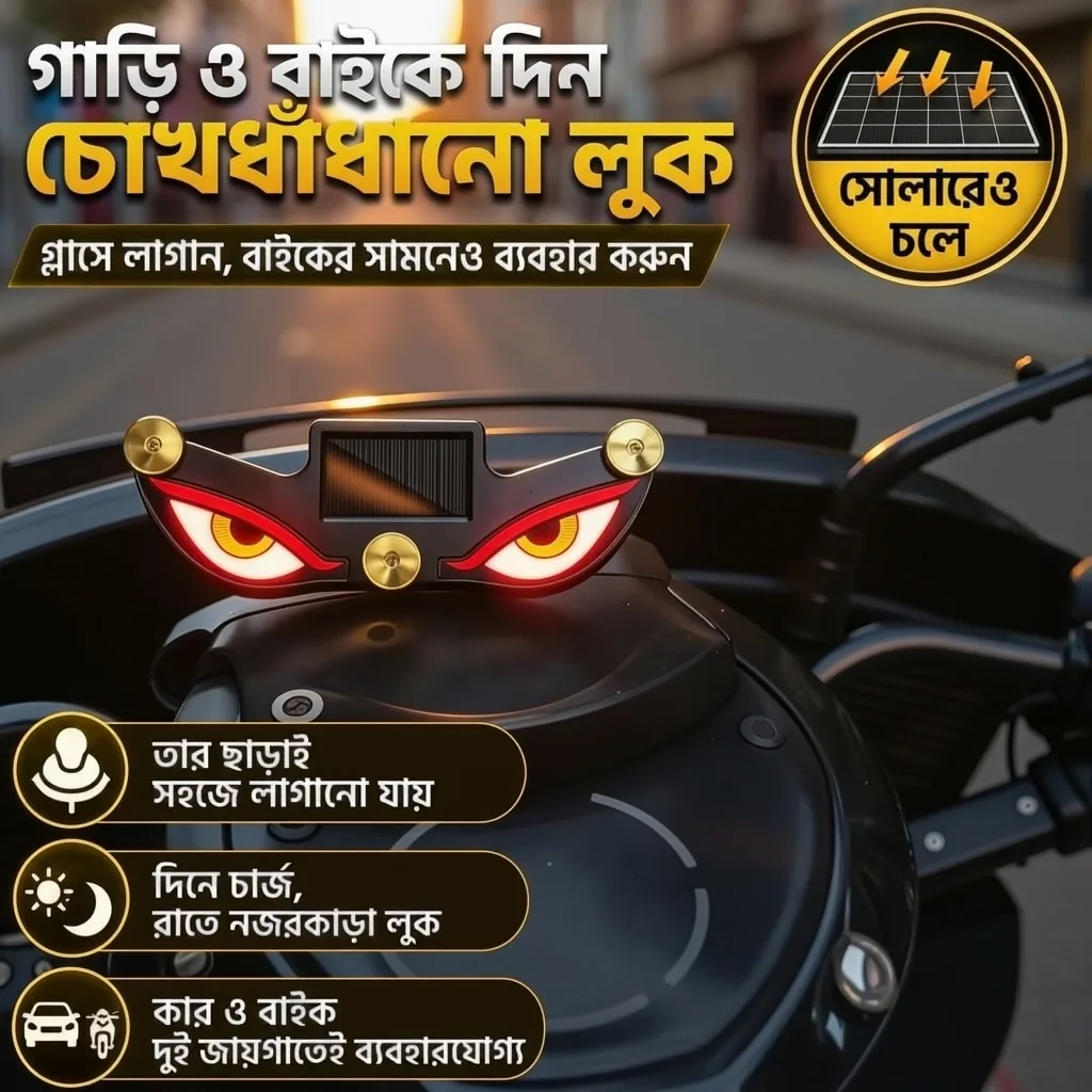 Solar Demon Eye Warning Light