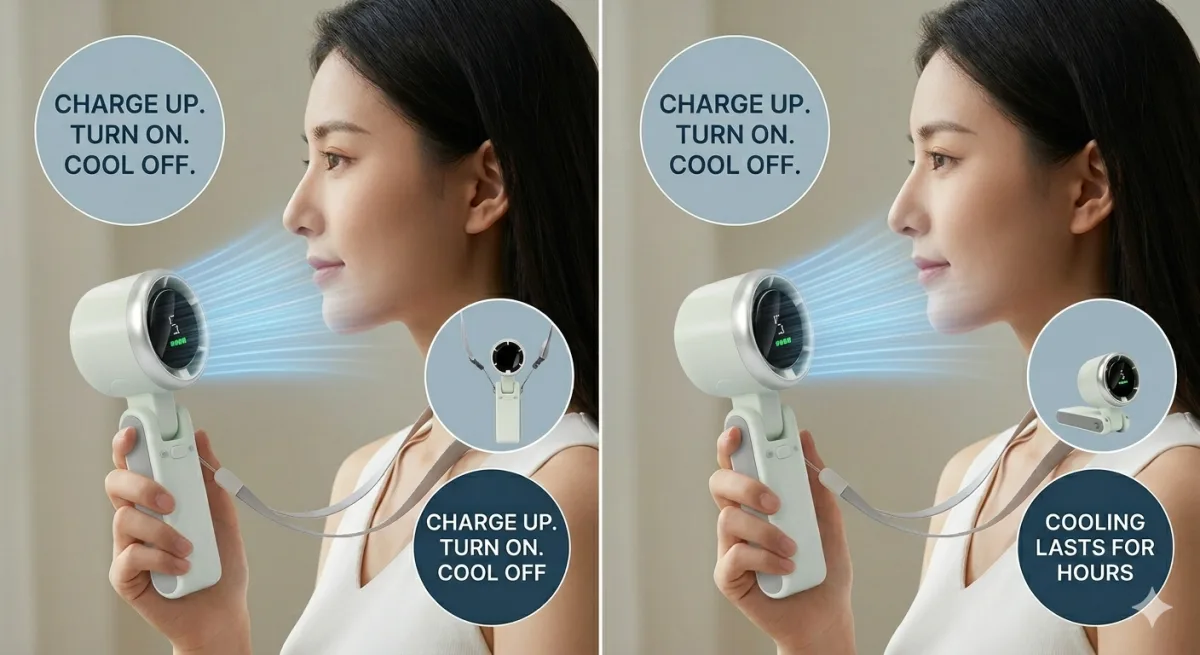 Portable Handheld Turbo Fan