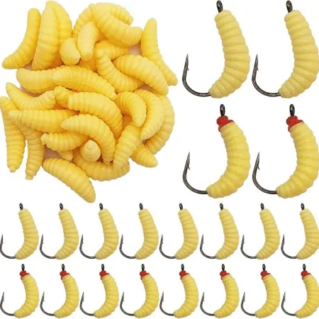 12 Pcs Maggots Fishing Bait