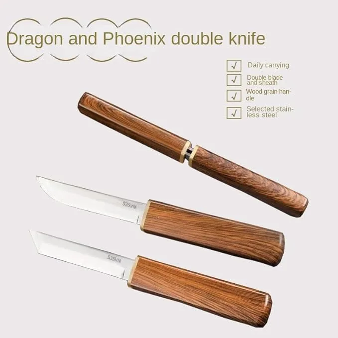 Dragon & Phoenix Double Knife