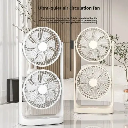 Double Head Rechargeable Fan