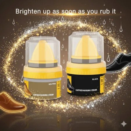 2 pcs leather shoe polish(1 pcs Black+1 pcs Brown)